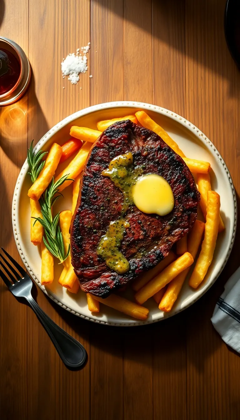 About This steak frites Recipe